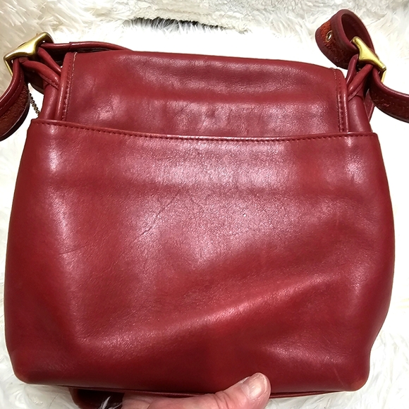 Coach EUC Bags Vintage Legacy Companion Flap 9715 Red Crossbody Bag A Gem - Picture 7 of 12